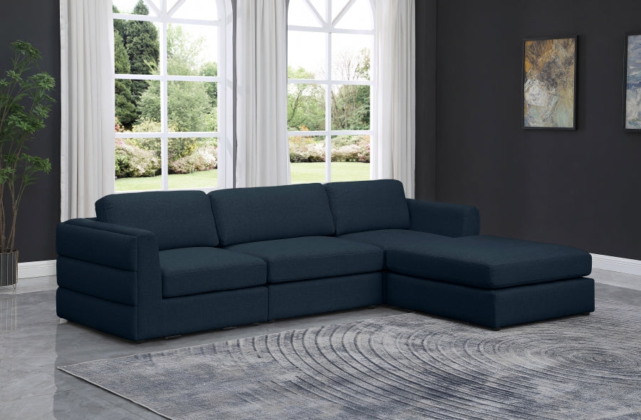 Canapé modulaire en lin texturé Beckham