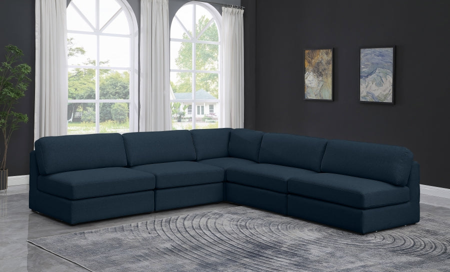Canapé modulaire texturé en lin Beckham