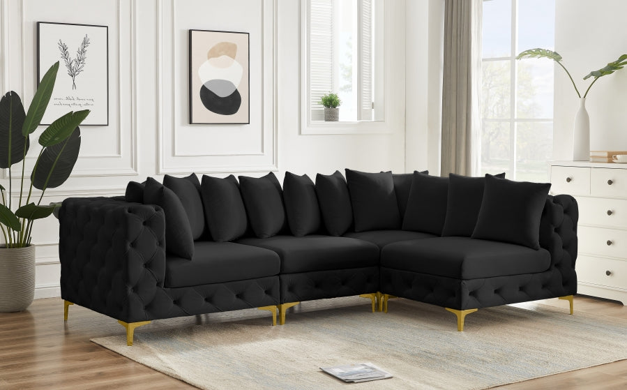 Sectionnel modulaire en velours Tremblay