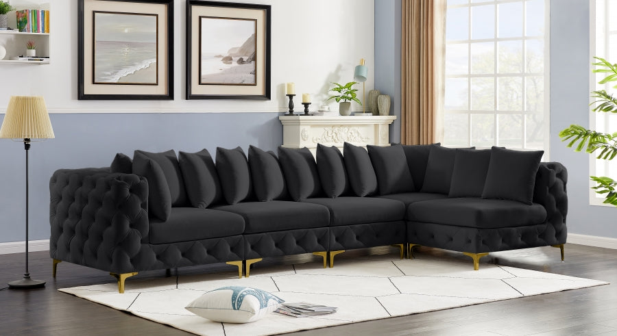 Sectionnel modulaire en velours Tremblay