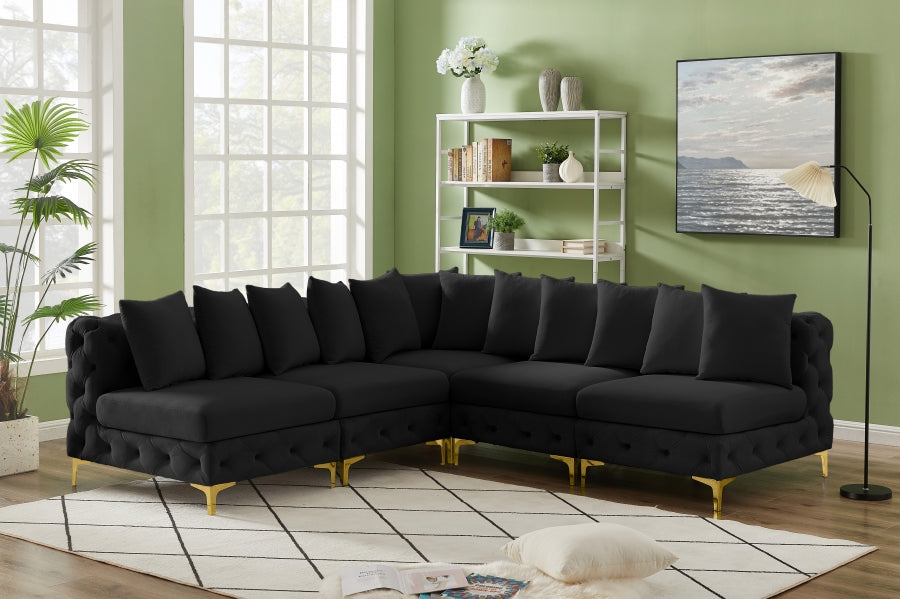 Sectionnel modulaire en velours Tremblay