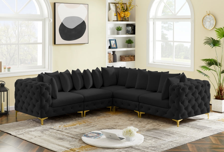 Sectionnel modulaire en velours Tremblay