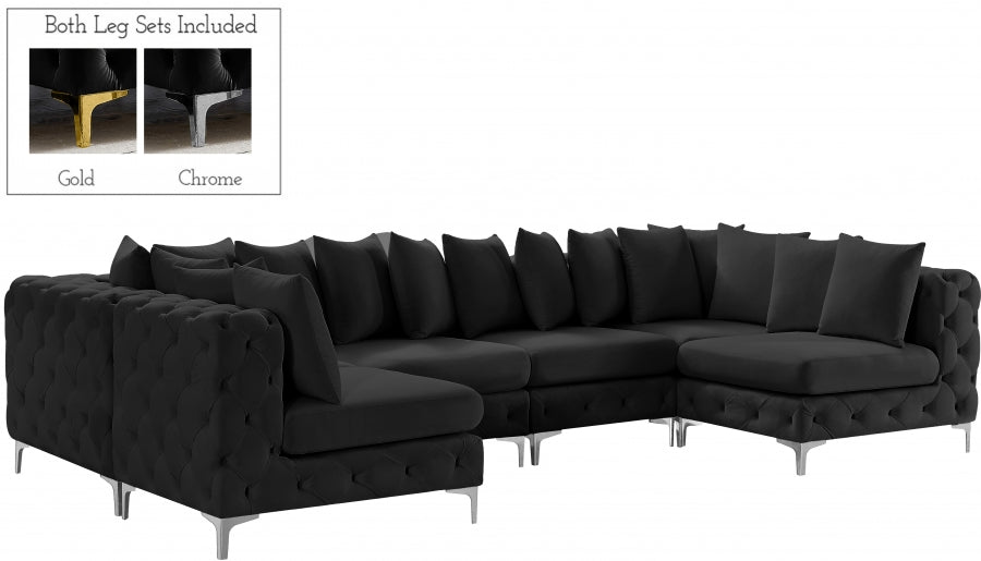 Sectionnel modulaire en velours Tremblay