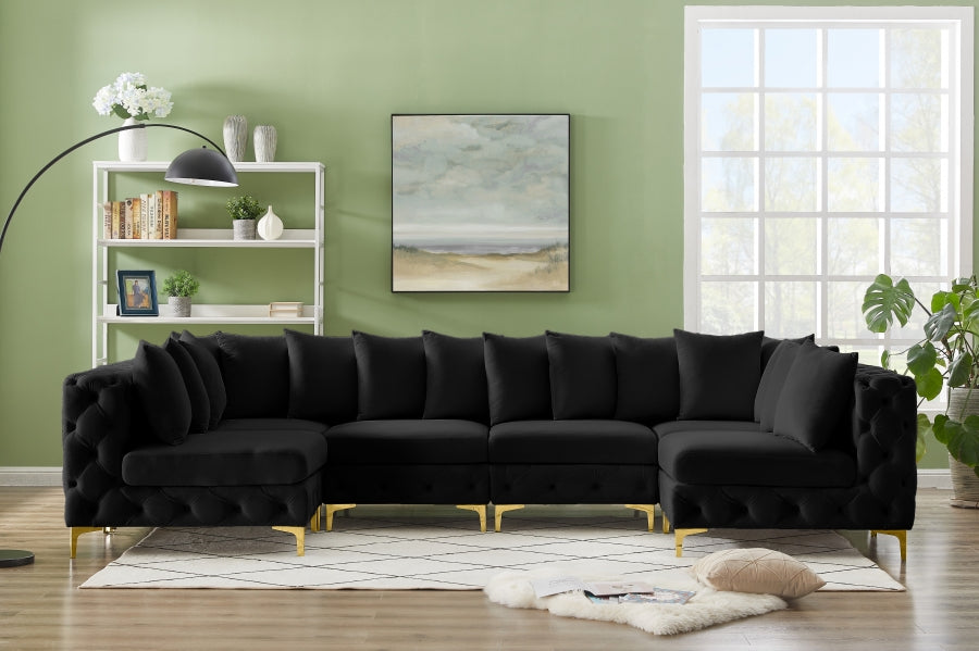 Sectionnel modulaire en velours Tremblay