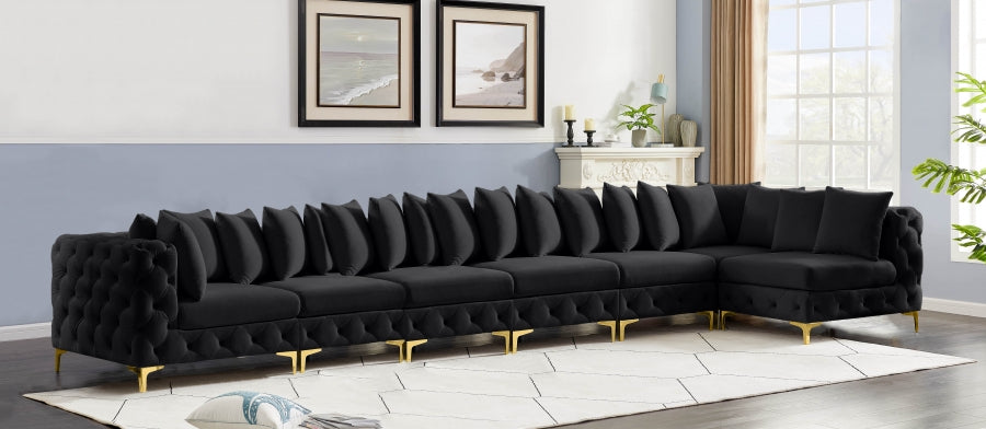 Sectionnel modulaire en velours Tremblay