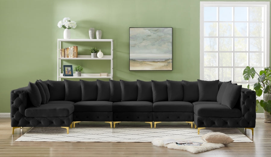 Sectionnel modulaire en velours Tremblay