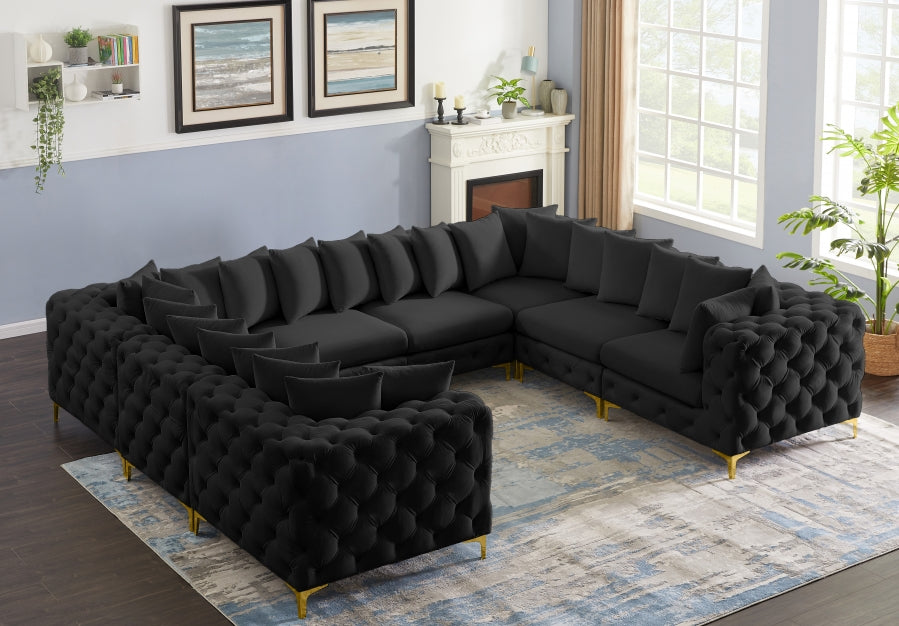 Sectionnel modulaire en velours Tremblay