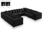 Sectionnel modulaire en velours Tremblay