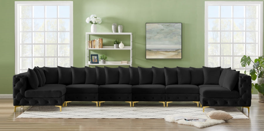 Sectionnel modulaire en velours Tremblay