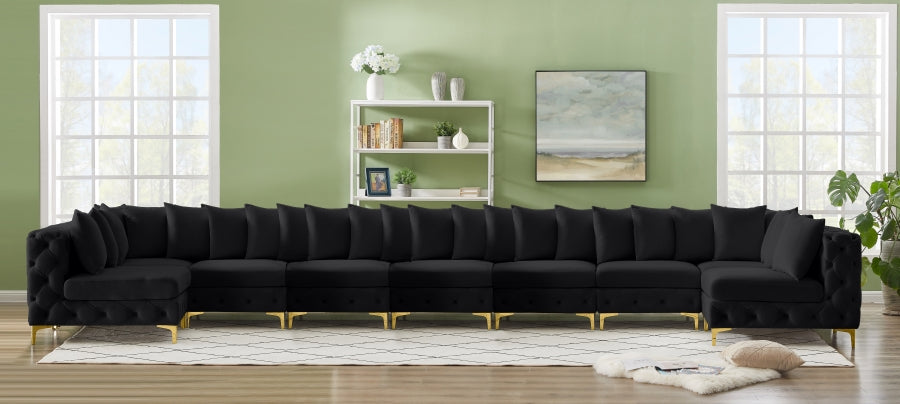 Sectionnel modulaire en velours Tremblay