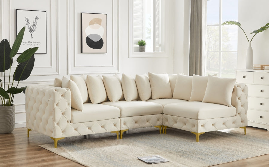Sectionnel modulaire en velours Tremblay