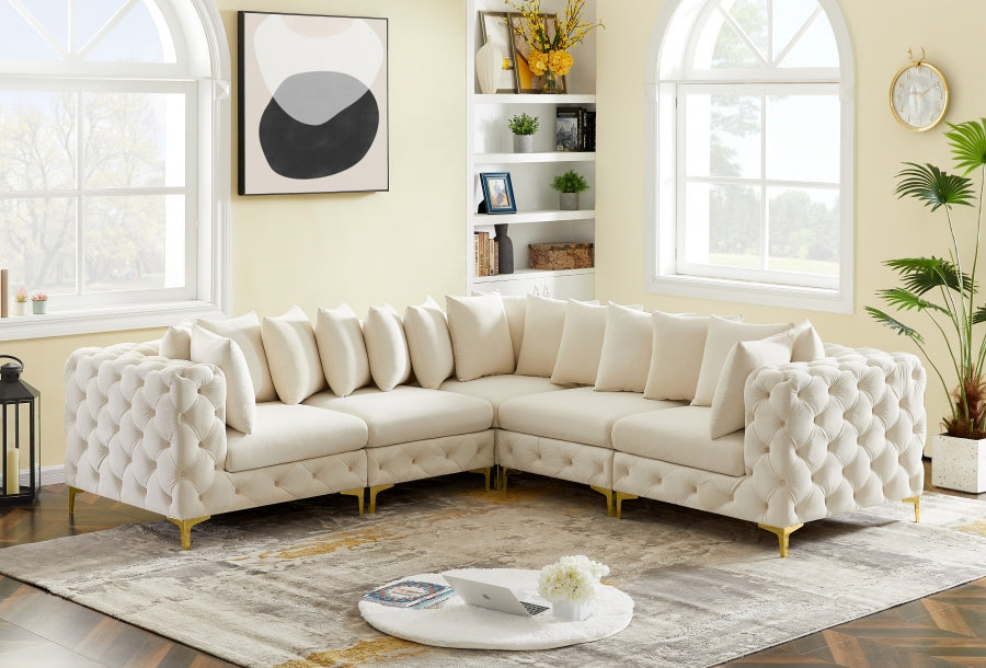 Sectionnel modulaire en velours Tremblay