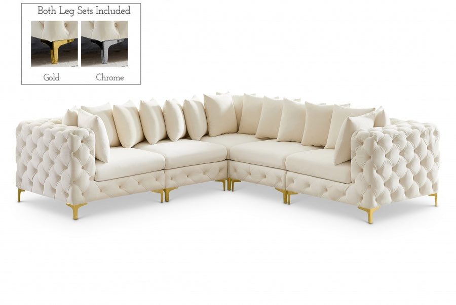 Sectionnel modulaire en velours Tremblay