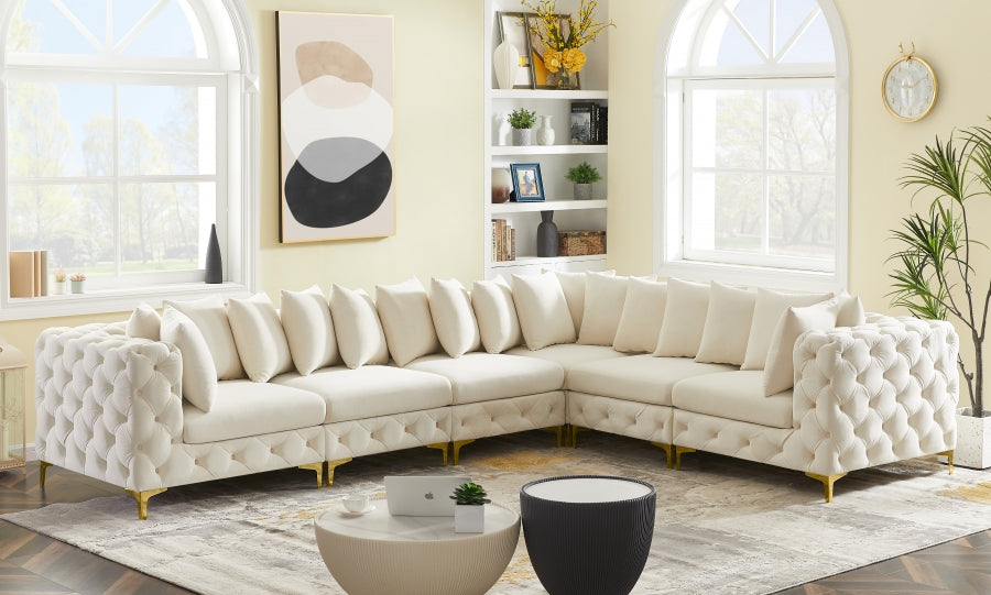 Sectionnel modulaire en velours Tremblay