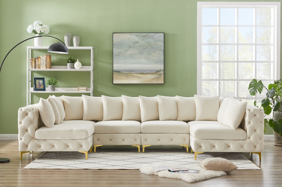 Sectionnel modulaire en velours Tremblay