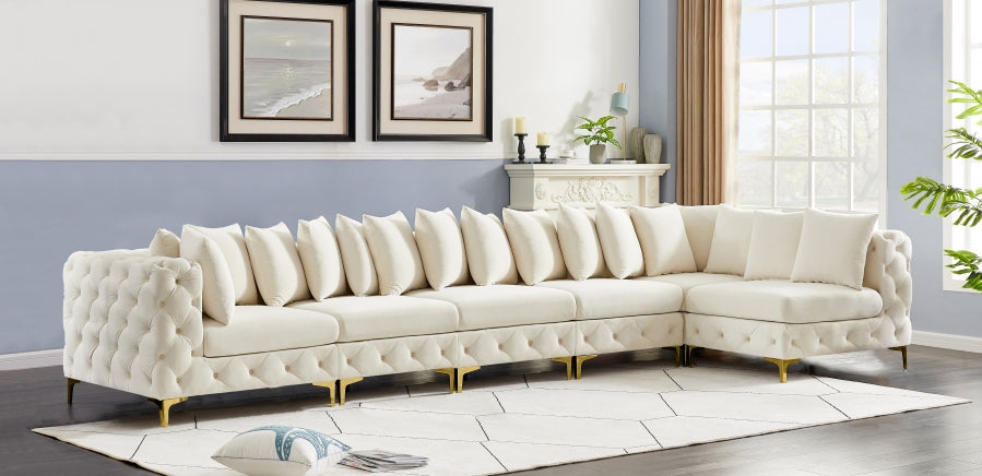 Sectionnel modulaire en velours Tremblay