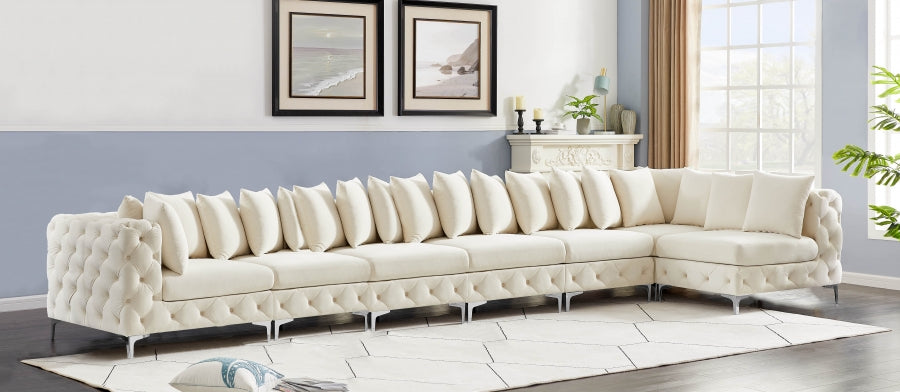 Sectionnel modulaire en velours Tremblay