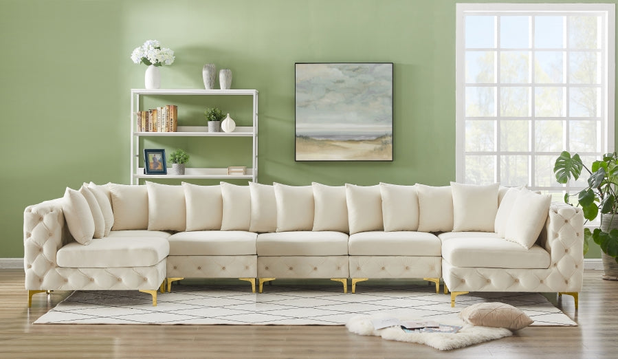 Sectionnel modulaire en velours Tremblay