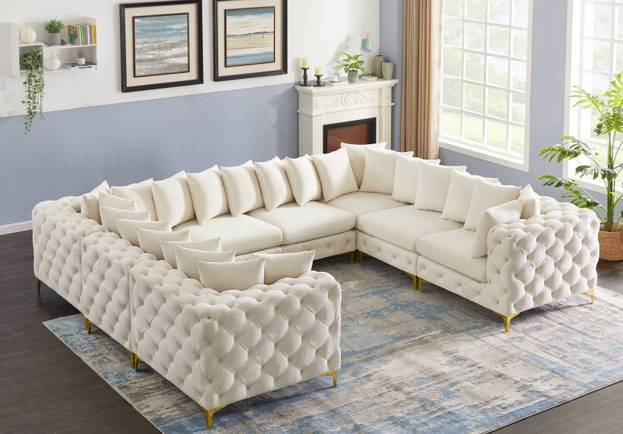 Sectionnel modulaire en velours Tremblay