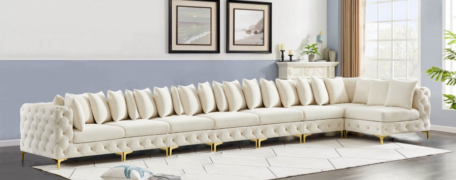 Sectionnel modulaire en velours Tremblay