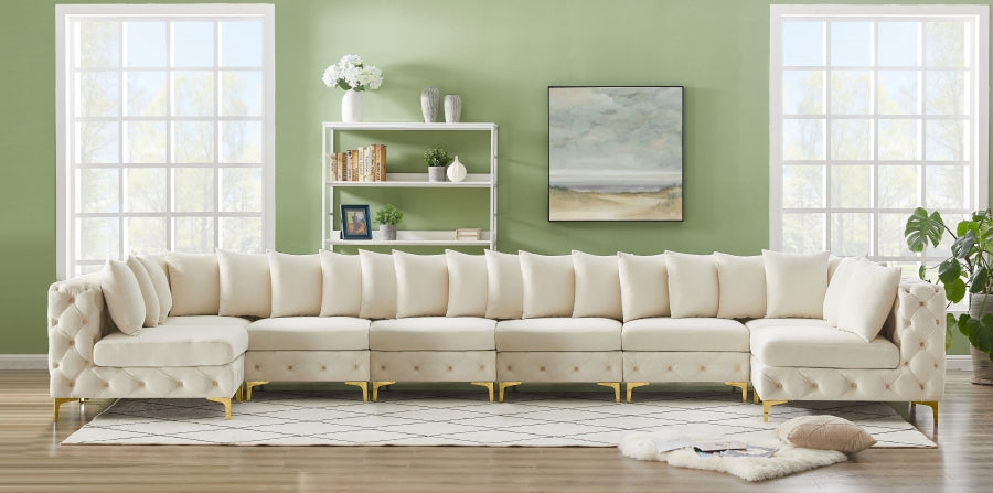 Sectionnel modulaire en velours Tremblay