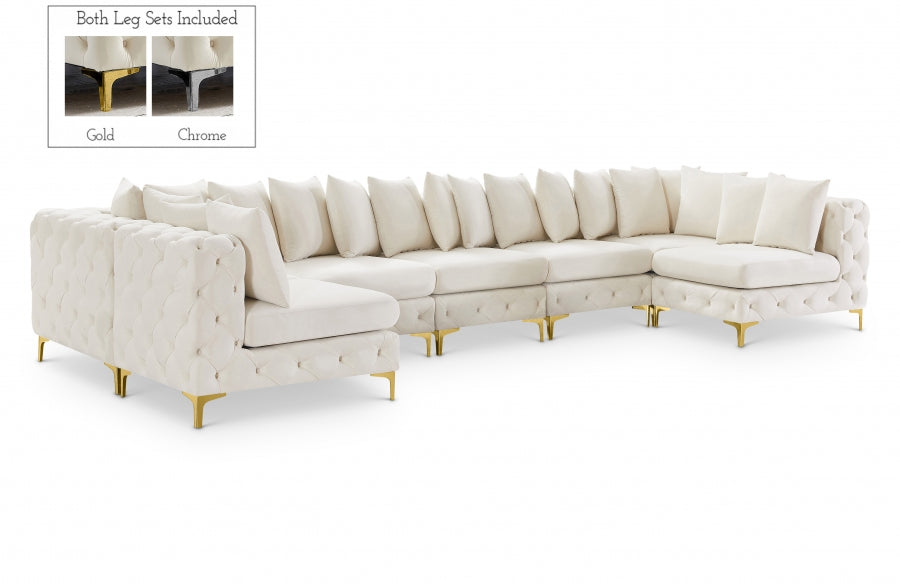 Sectionnel modulaire en velours Tremblay