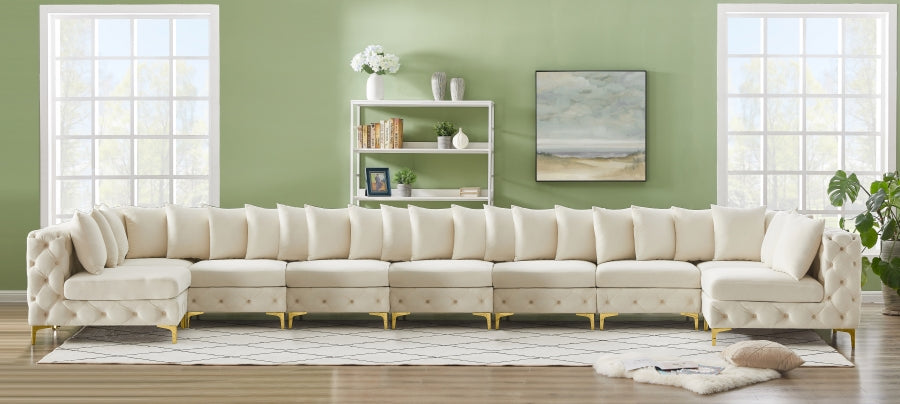 Sectionnel modulaire en velours Tremblay