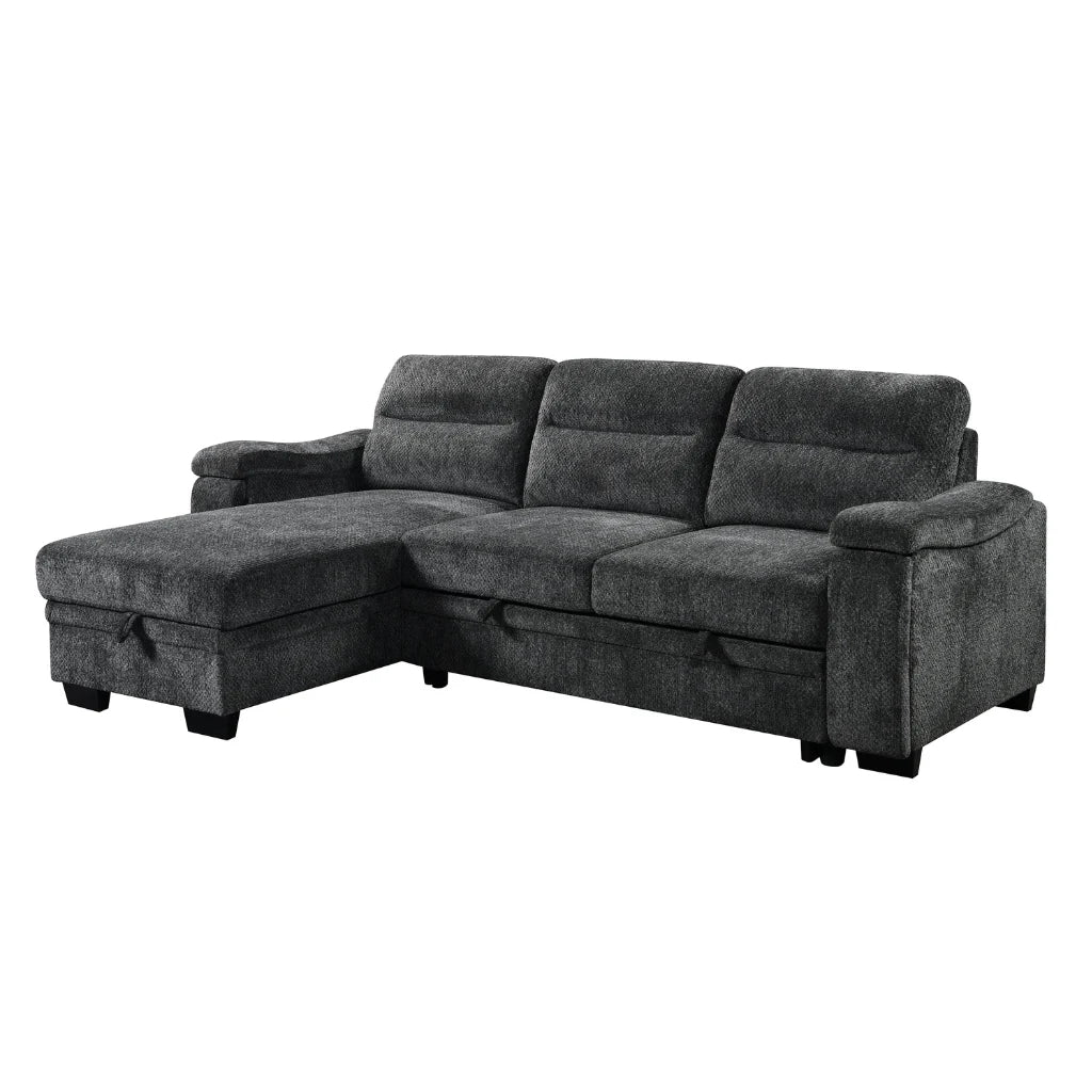 Canapé-lit Savio gris – Réversible et fonctionnel