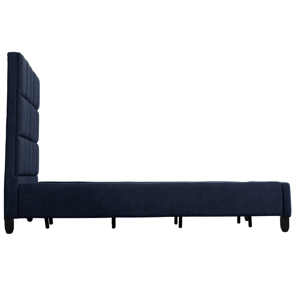 Lit London :  Tête de Lit Royale 55" en Linen Blue