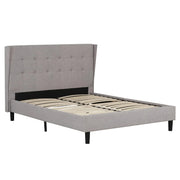 Moxie : Le Lit Wingback Capitonné en Attic Gris