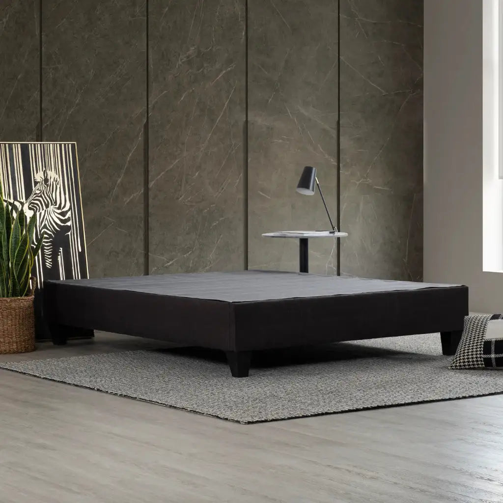 EZ Base : La Fondation de Lit Modulable en Tweed Night