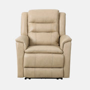 Primo Carter Fauteuil Inclinable Électrique Cuir et Similicuir Beige