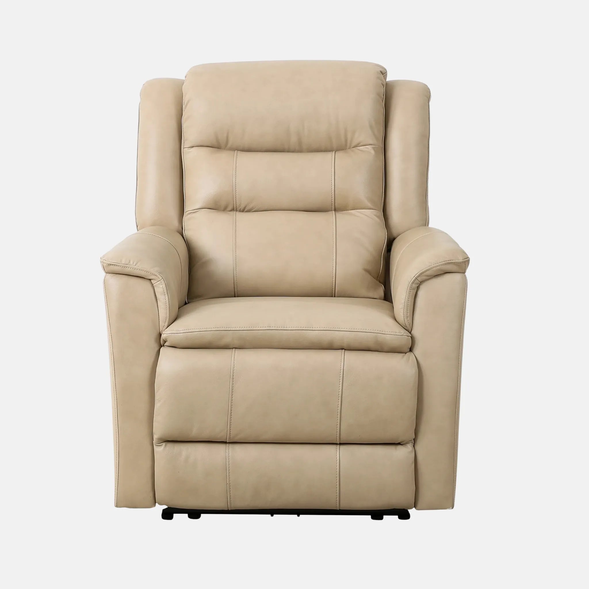 Primo Carter Fauteuil Inclinable Électrique Cuir et Similicuir Beige