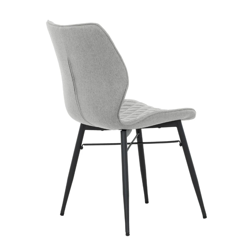 chaise de salle à manger taupe Taupe | Motif Losange | Lot de 2