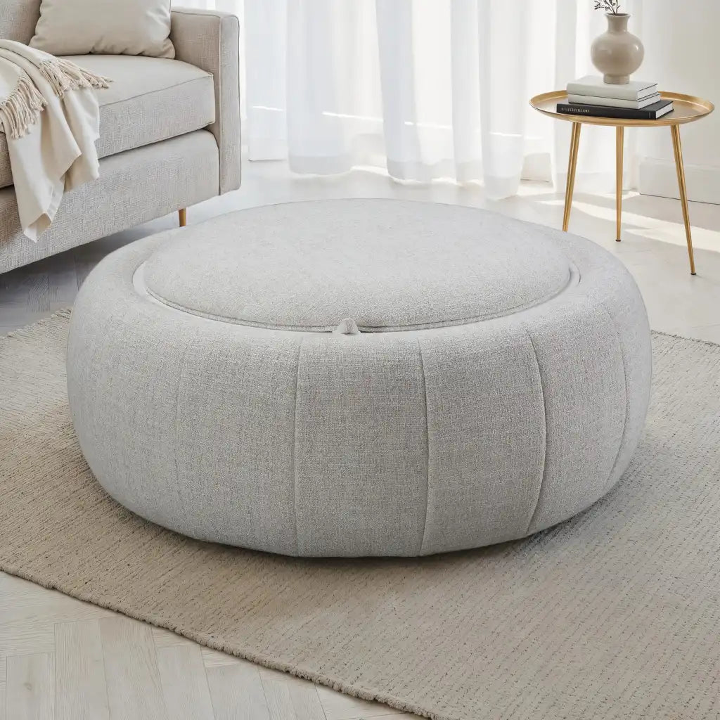 Oros : L'Ottoman Multifonction au Plateau Faux Marbre