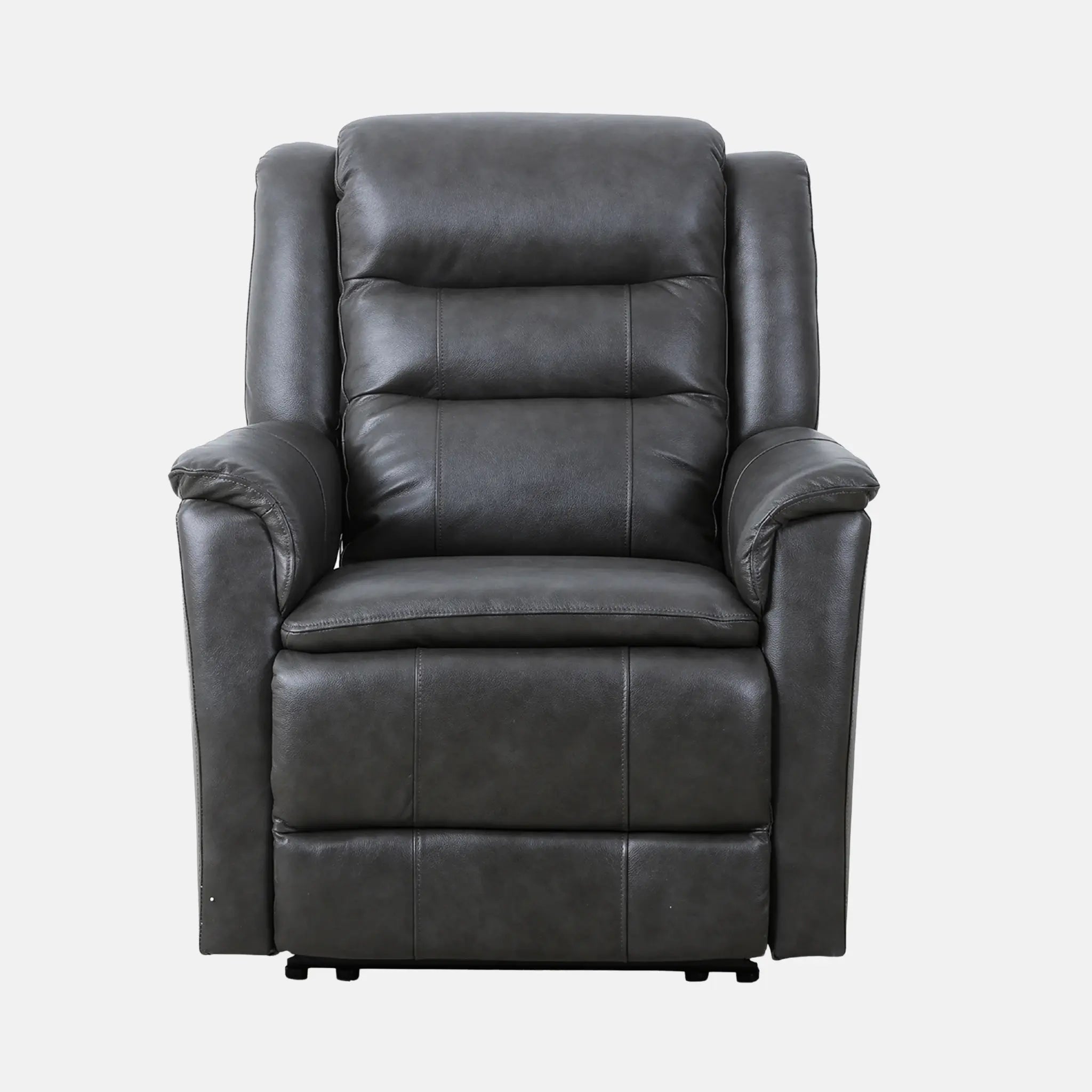 Primo Carter Fauteuil Inclinable Électrique Cuir et Similicuir Gris Foncé