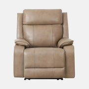 Brindle Fauteuil Berçant Inclinable Électrique Cuir Taupe - Primo