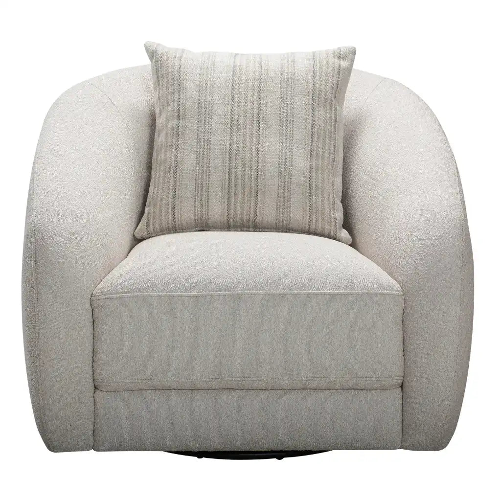 Sophy : Le Fauteuil Pivotant 360° au Fini Elly Almond