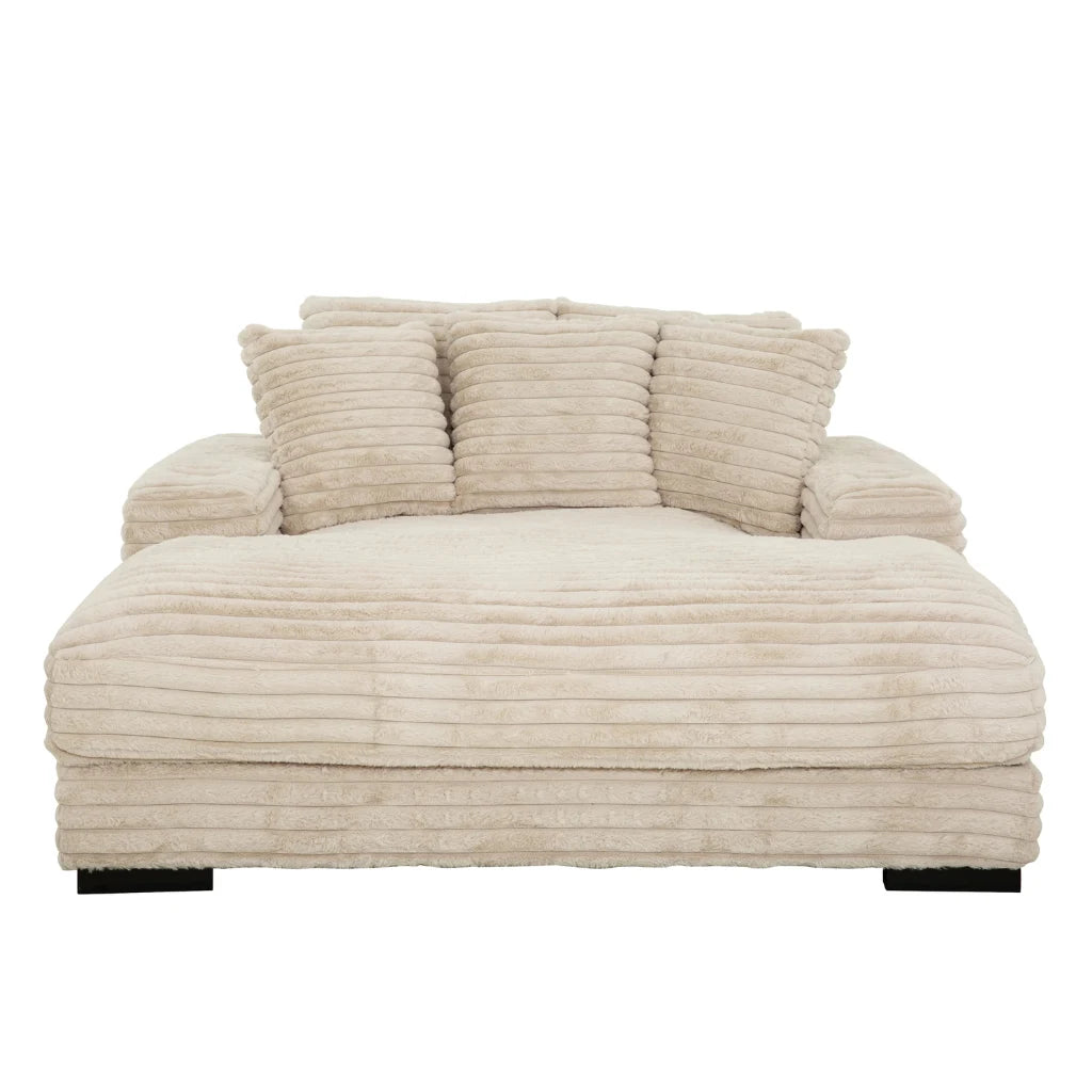 Lounger Cuddler Taupe | Détente Connectée et Port USB