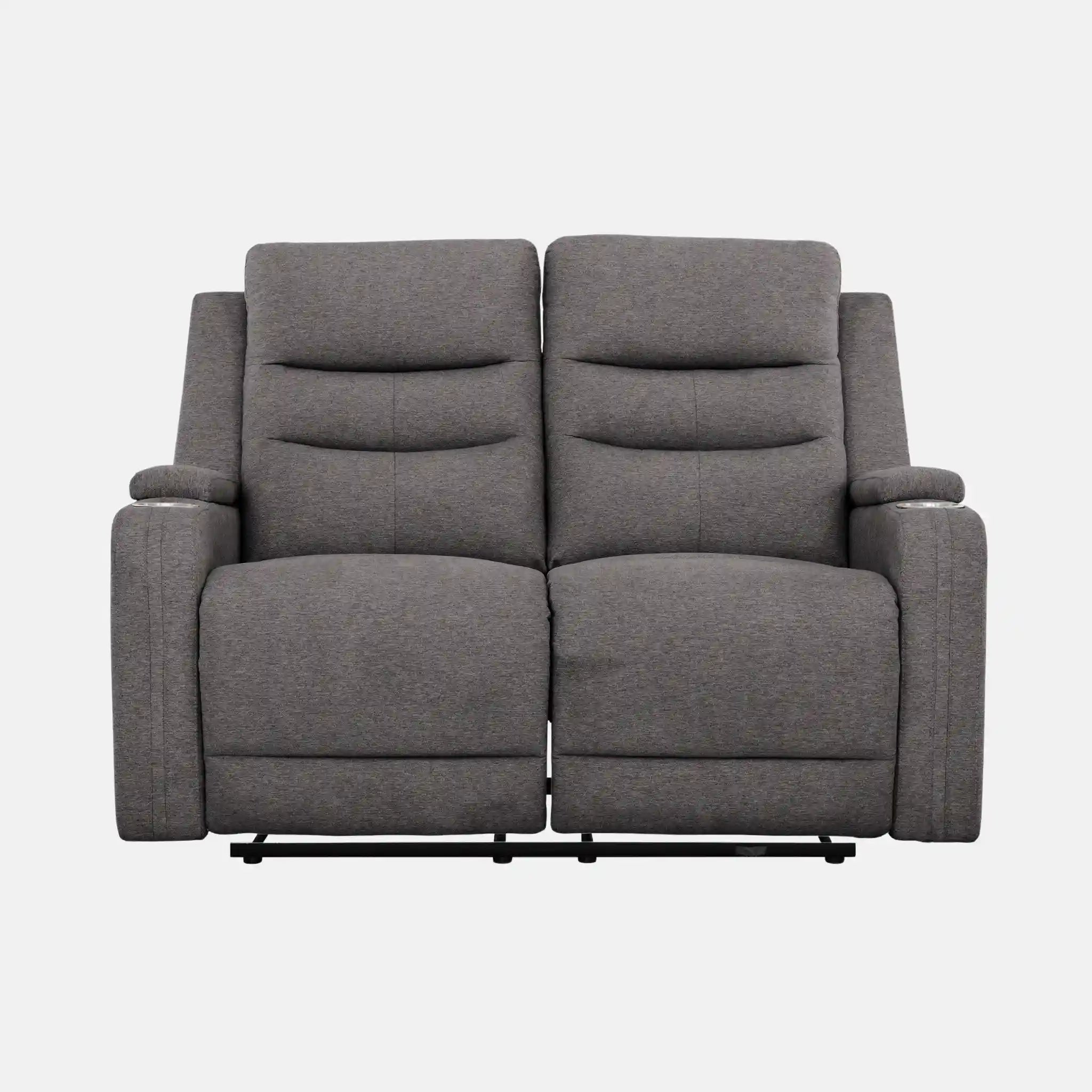 Primo Alfred Causeuse 2 Places Inclinable en Tissu Gris Axel
