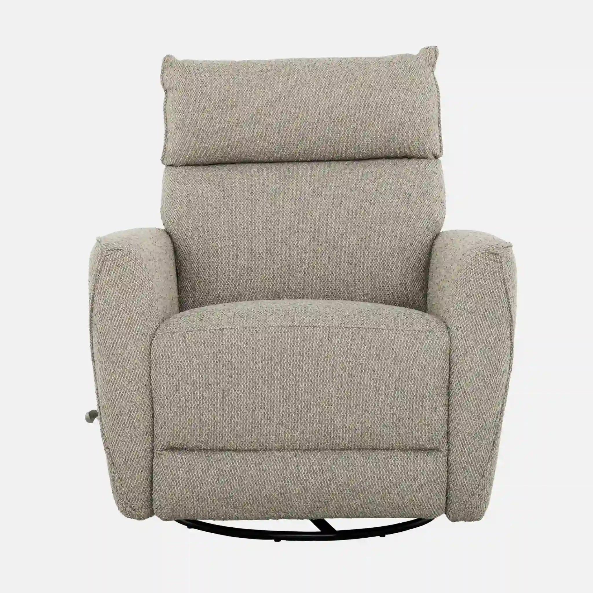 Primo Owen Fauteuil Berçant et Pivotant Inclinable en Tissu Beige