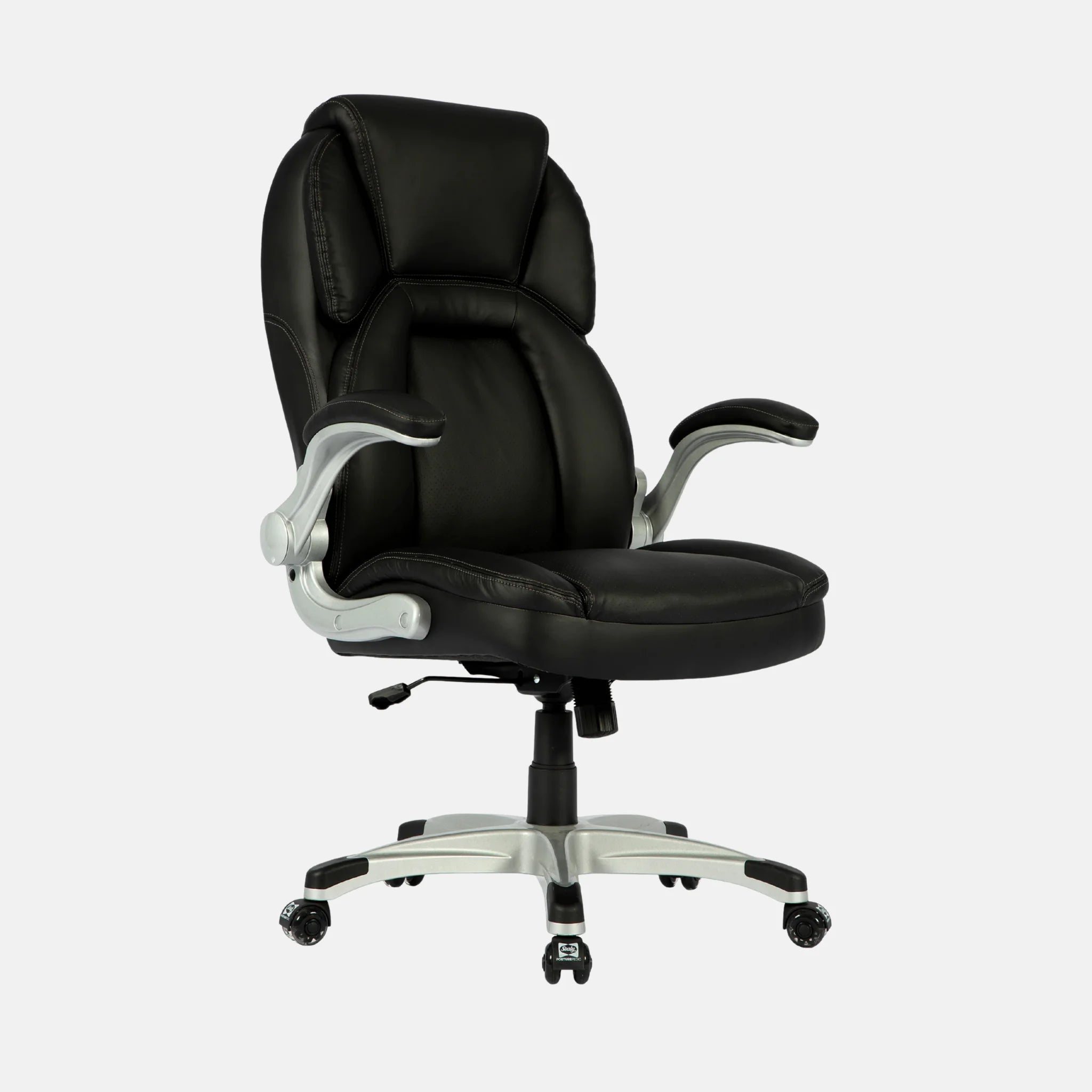 Sealy Stratus Fauteuil de Bureau Ergonomique Cuir Régénéré Noir