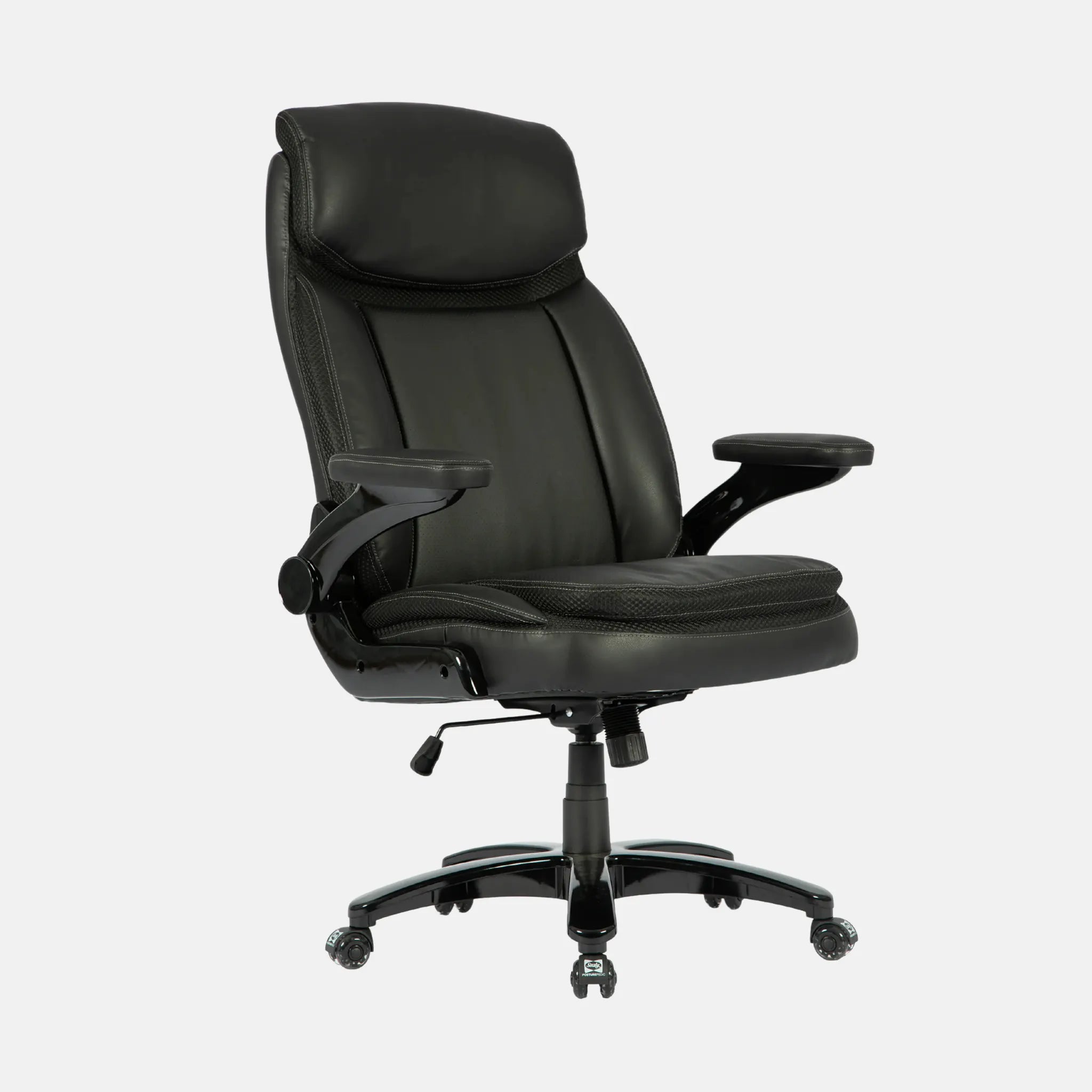 Sealy Denali Fauteuil de Bureau Ergonomique Cuir Simili Noir