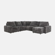 Primo Infinity Sofa Modulaire 6 Pièces Assises Coulissantes Électriques Gris