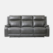 Primo Brindle Sofa Inclinable Électrique 3 Places en Cuir Anthracite