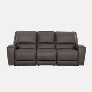 Primo Odessa Sofa Inclinable Électrique en Cuir Véritable Gris