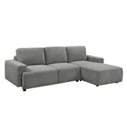 Canapé-lit Chiara droit gris