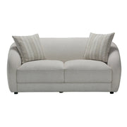 Causeuse Sophy avec coussins – Style arrondi crème