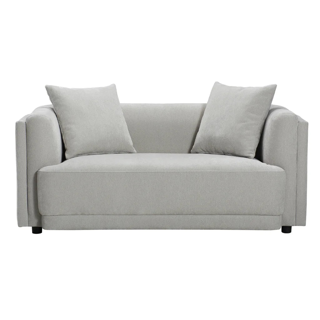 Causeuse Wilson taupe – Style moderne et compact