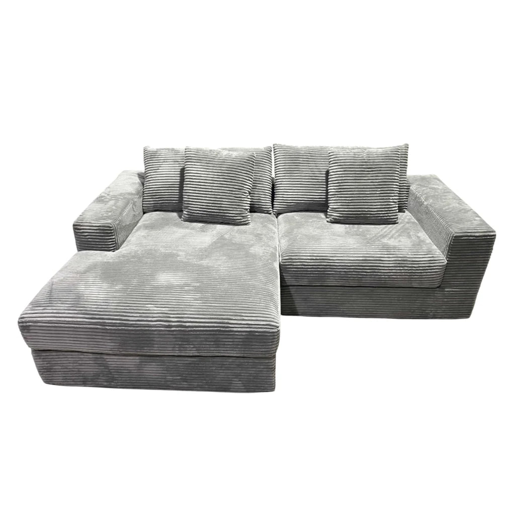 Canapé-lit Sealy Virgo gauche gris